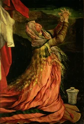 Maria Magdalena, Detail aus der Kreuzigung vom Isenheimer Altar, ca. 1512-16 (Detail)